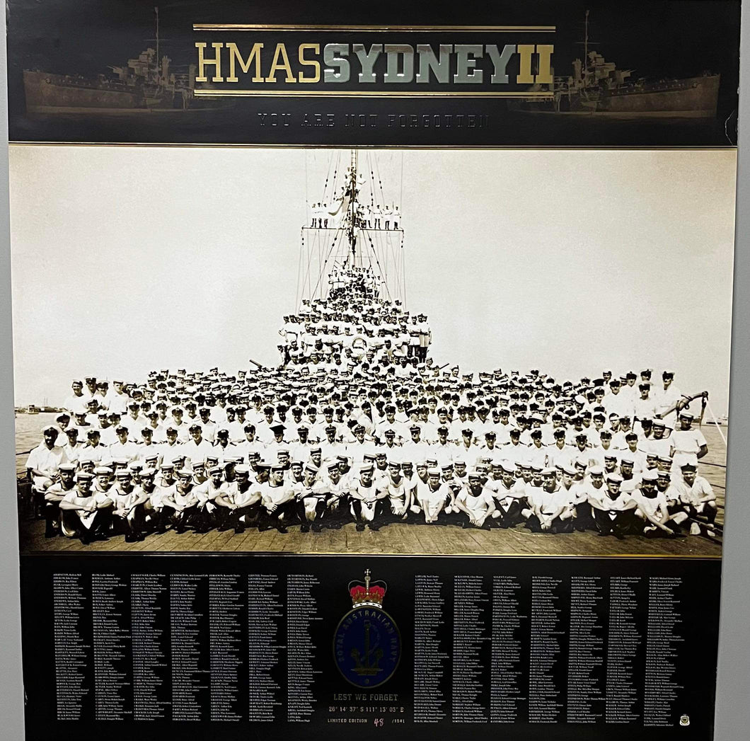 HMAS Sydney II Limited Edition Lithograph - Unframed
