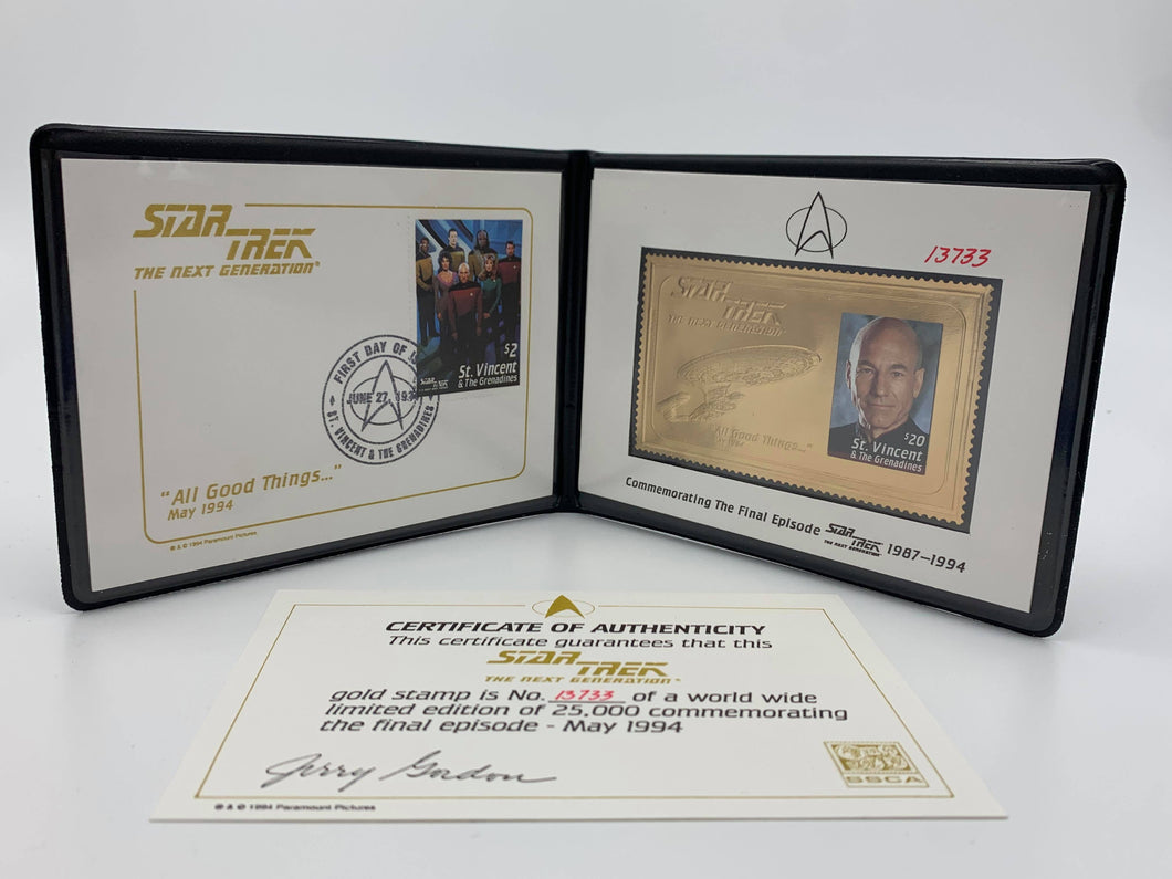 Star Trek Gold Foil Collectible Stamp - Limited Edition