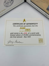 Load image into Gallery viewer, Star Trek Gold Foil Collectible Stamp - Limited Edition
