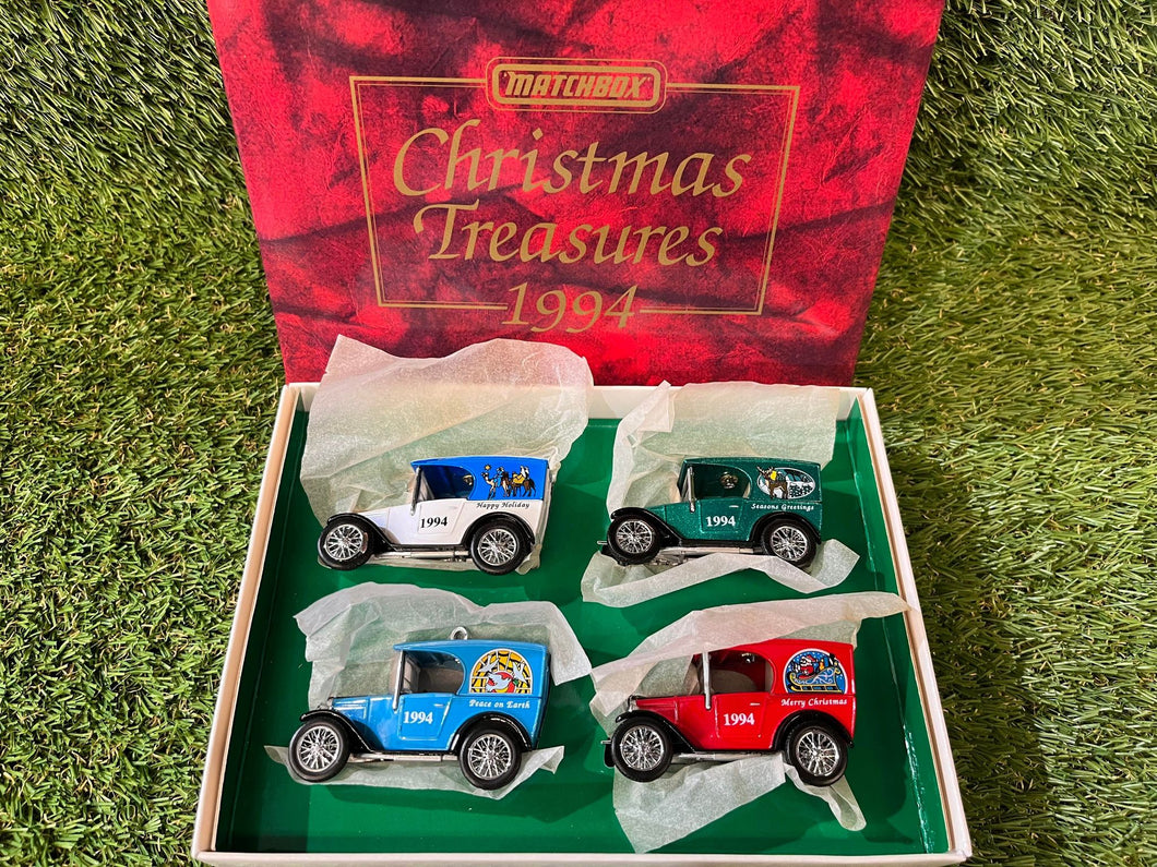 Matchbox - Christmas Treasures 4 Piece Car Set - 1994