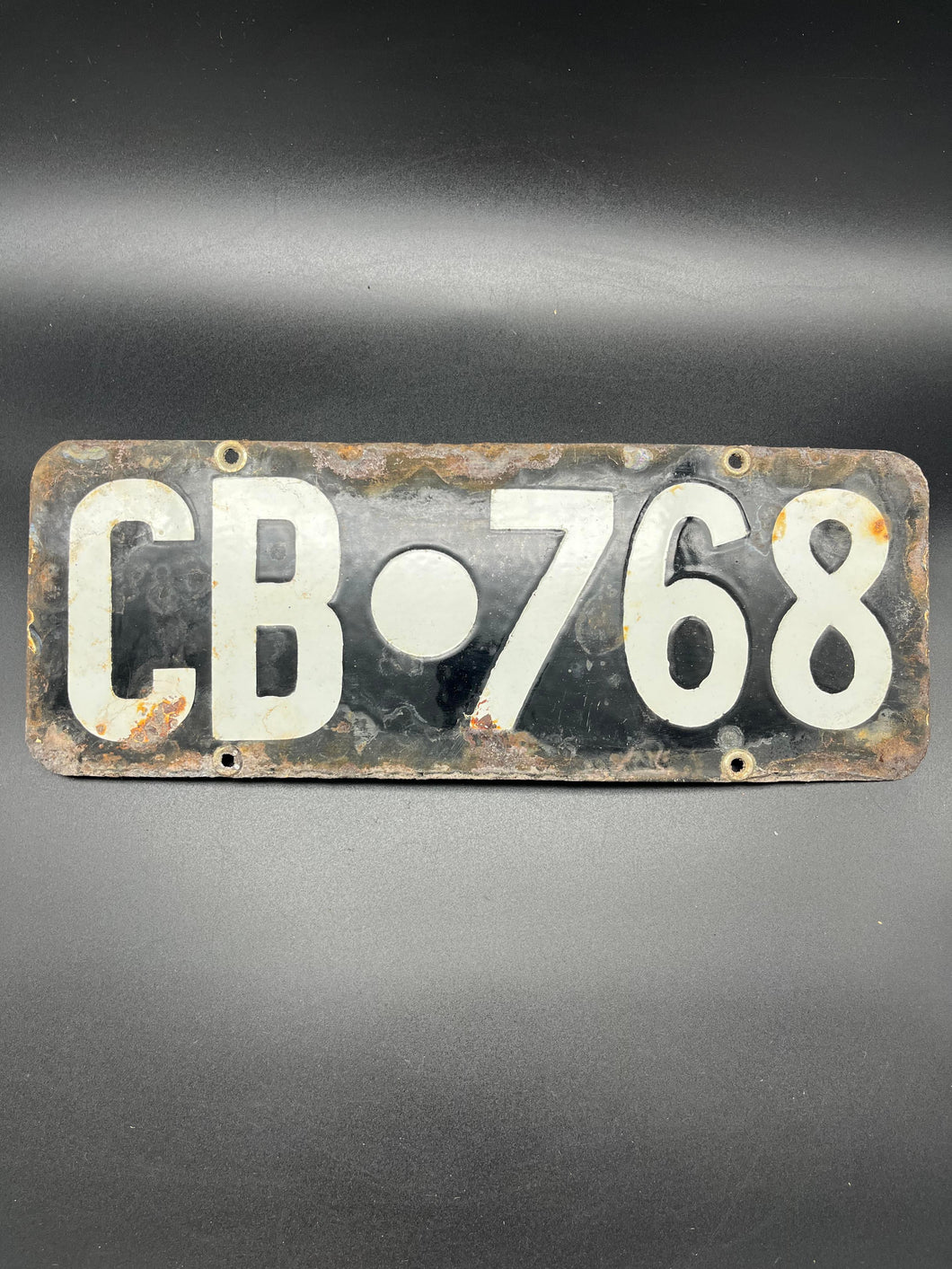 Enamel Cranbrook Number Plate - 768