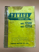 Load image into Gallery viewer, Yamaha Parts List - Models YZ100C &amp; YZ125X
