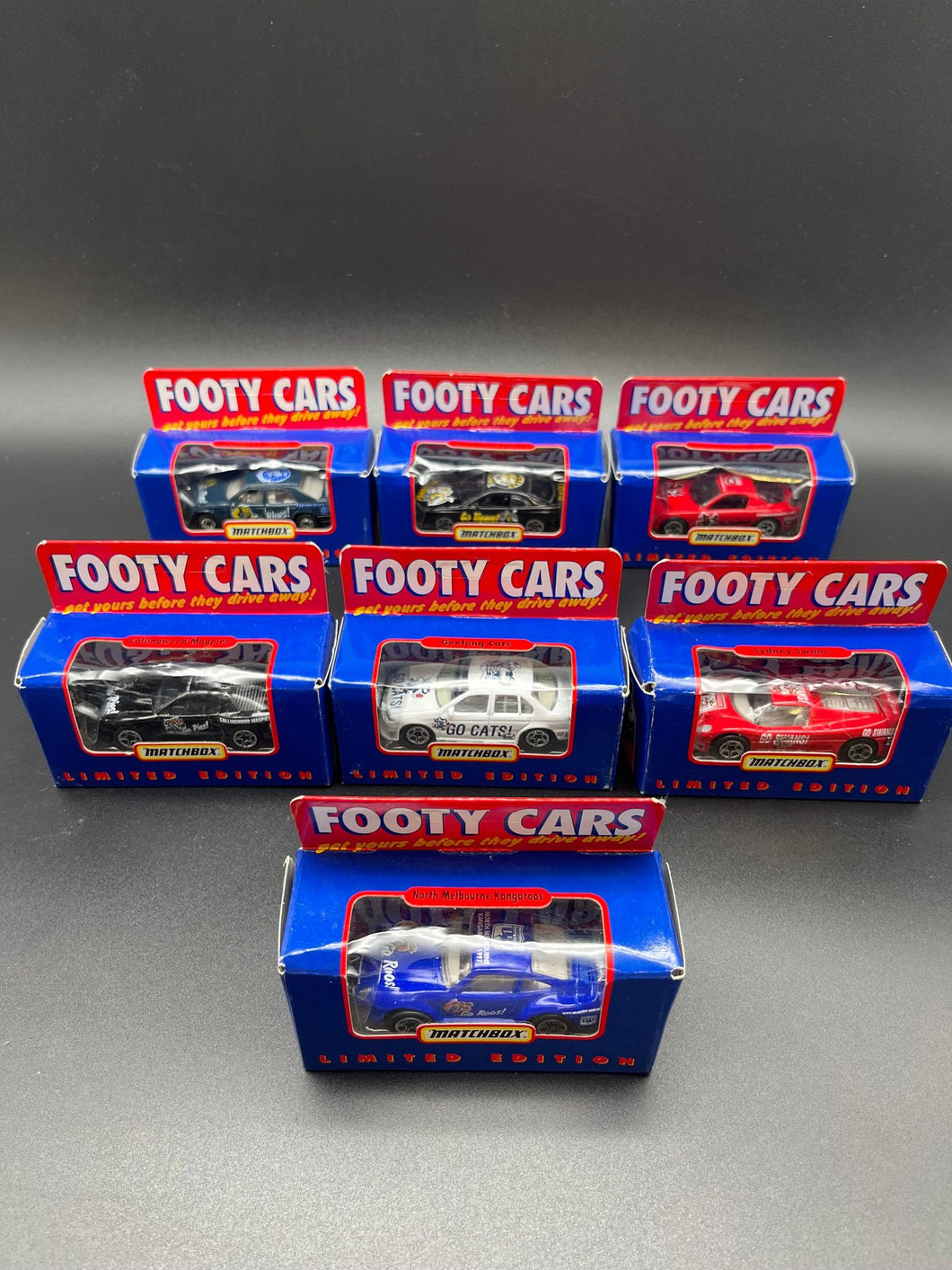 Matchbox - Limited Edition Footy Cars - Lot of 7