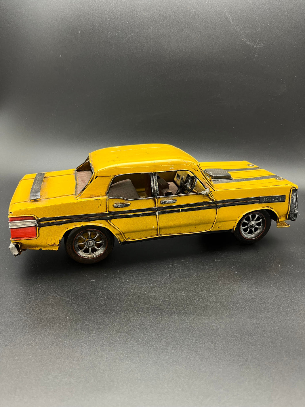 GT Ford Falcon Tin Model - Yellow
