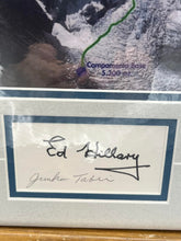 Load image into Gallery viewer, Mt Everest Exploration Personally Signed Card - Edmund Hillary &amp; Junko Tabei

