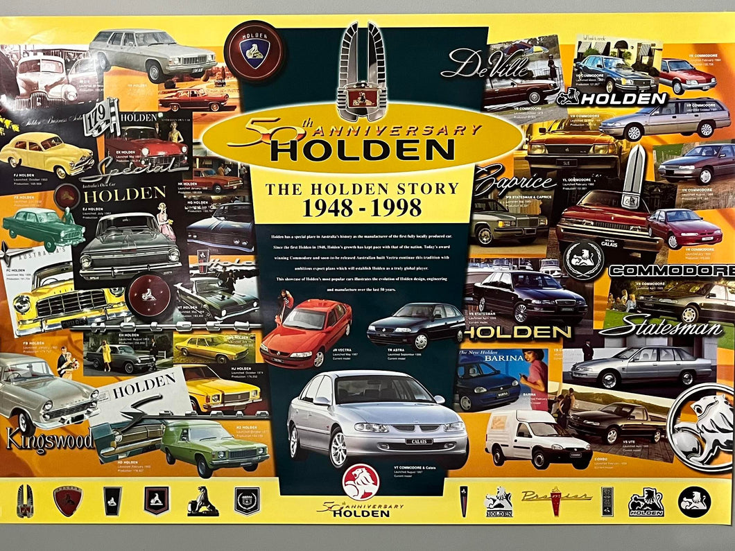 Holden 50th Anniversary Poster 1948-1998