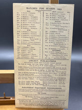 Load image into Gallery viewer, 1953 Lord&#39;s Ground Original Score Card - England vs Australia
