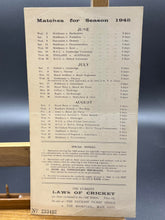 Load image into Gallery viewer, 1948 Lord&#39;s Ground Original Score Card - England vs Australia
