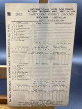 Load image into Gallery viewer, 1948 Lancashire County Ground Original Score Card - Lancashire vs Australia
