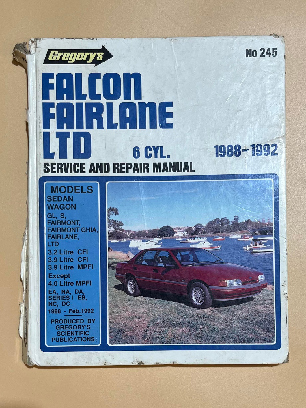 Falcon Fairlane LTD 6 Cylinder 1988-1992 Service and Repair Manual