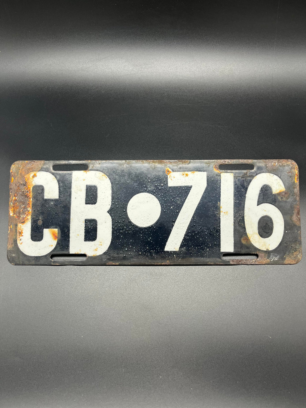 Enamel Cranbrook Number Plate - 716
