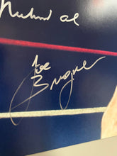 Load image into Gallery viewer, Muhammad Ali &amp; Joe Bugner Hand Signed Photograph - Limited Edition
