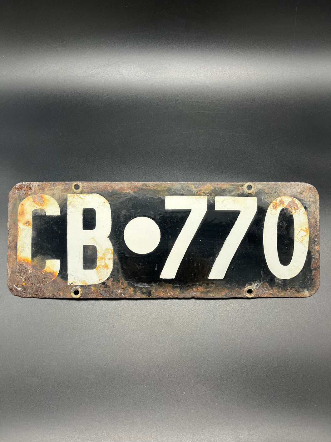 Enamel Cranbrook Number Plate - 770